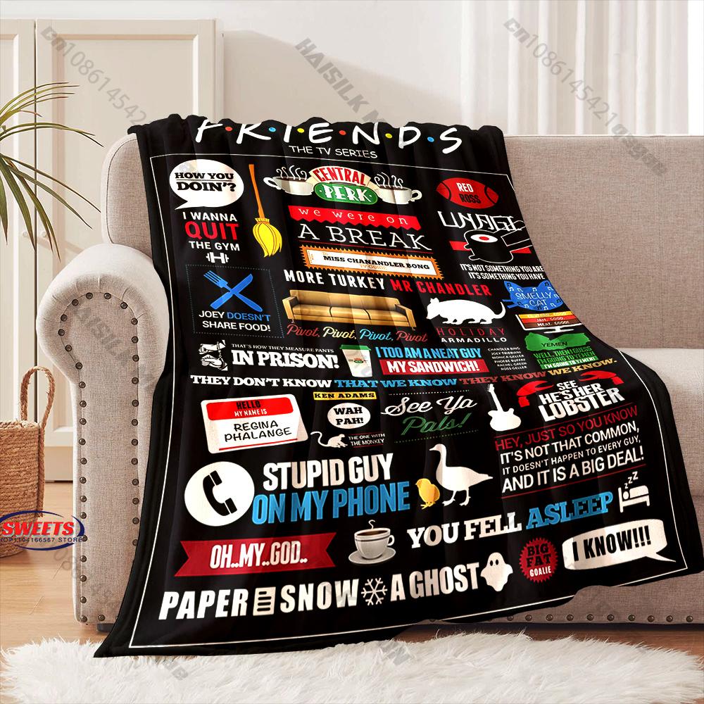 3D Classic Friends Theme Printed Blanket,Bedroom Living Room Sofa Chairs Bed Decor Blanket Wonderful Gift Blanket Fast Shipping