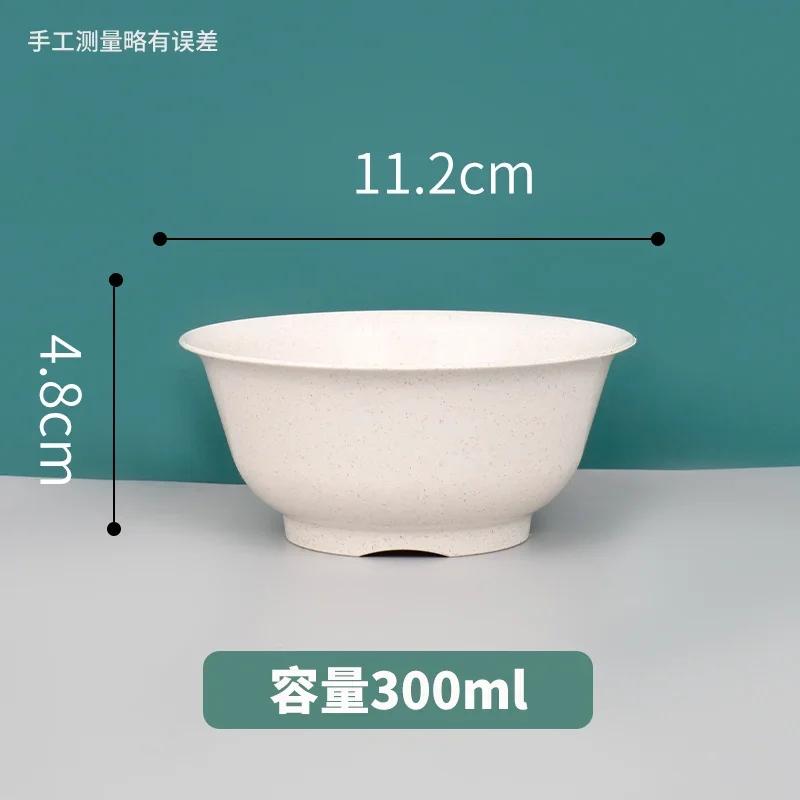 25PCS Disposable Rice Husk Bowl Thickened and Hard Food Grade Biodegradable Household Rice Bowl