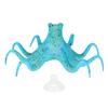 Silicone Artificial Fluorescent Simulation Octopus Aquarium Fish Tank Decoration(Blue)