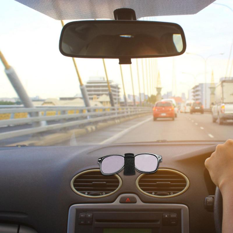 Car Card Clip 2pcsAdhesive Glasses Eyeglass Ticket Card Hanger Clip Ticket Card Clip Eyeglasses Mount For Car Interior Accessory