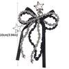 Elegant Delicate Beaded Bowknot Star Keychain Metal Y2K Keychain Pendant Bag Pendant Bag Accessories