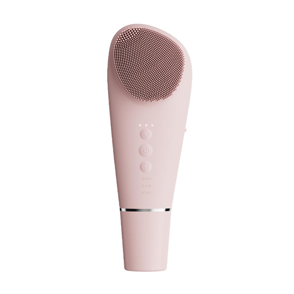 2 in 1 Electric Silicone Facial Cleansing Brush Ultrasonic Face Scrubber Skin Spatula Pore Extractor Deep Cleansing for Skincare
