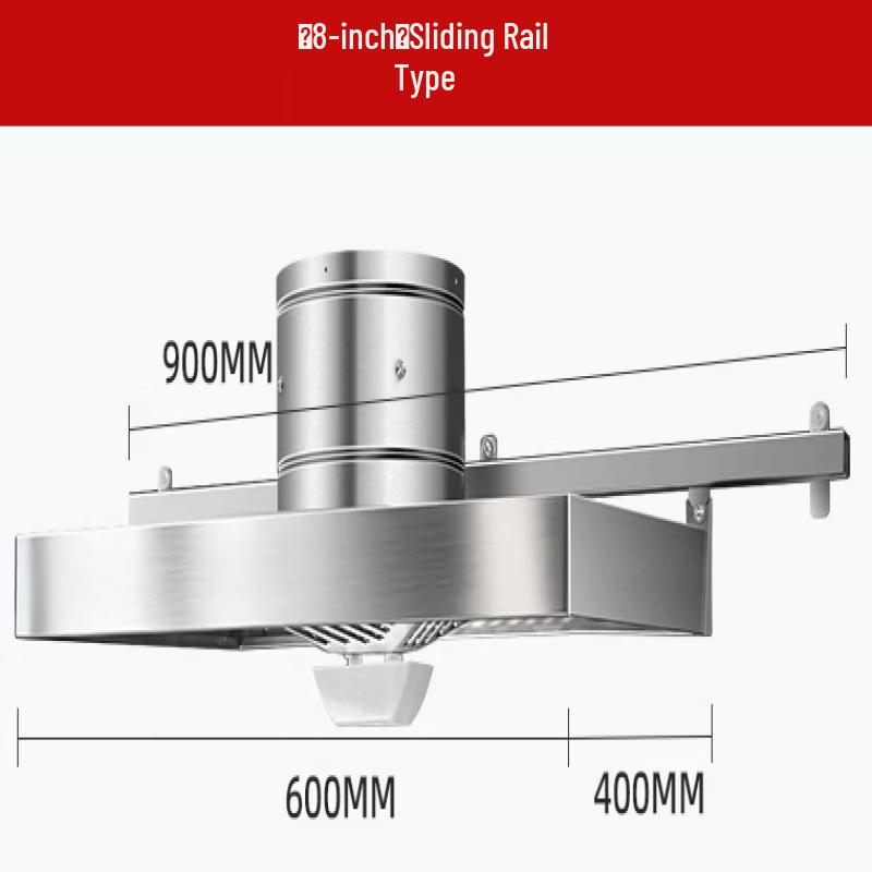 OLOEY 8-inch Sliding Track Exhaust Fan