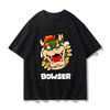 Super Mario Bowser T-shirt Men and Women Summer Cotton Y2K Clothing Fashion Breathable Anime Fans Short Sleeve Tops Streetwear