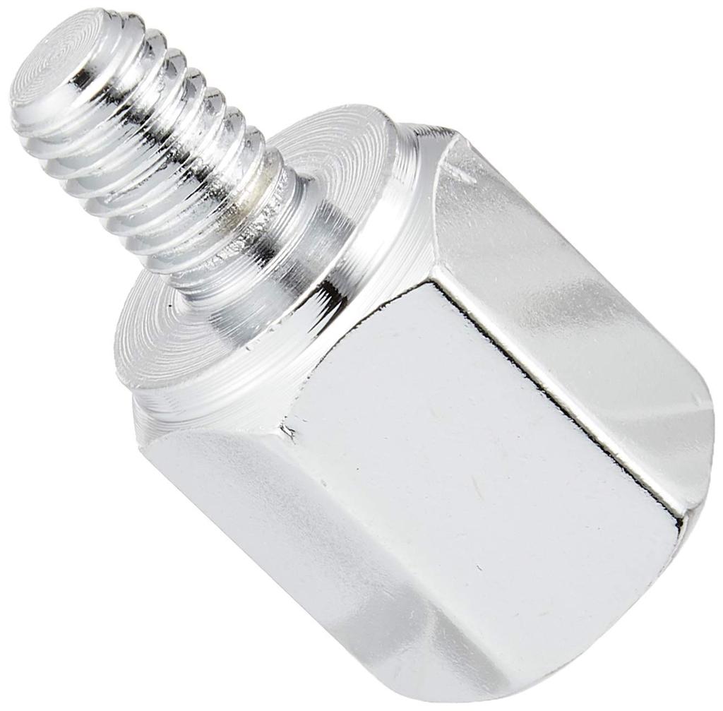 Tanax CM-3 Motorcycle Mirror, Napoleon Screw Diameter Conversion Adapter, Plating, 0.4 Inch (10 Mm) To Reverse 0.3 Inch (8 Mm)