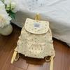 Schultasche Koreanischer gepunkteter Rucksack Mädchen Niedliche Schleife Schüler Schultasche Hoher Wert Kordelzug Süß Reise Kleiner Rucksack