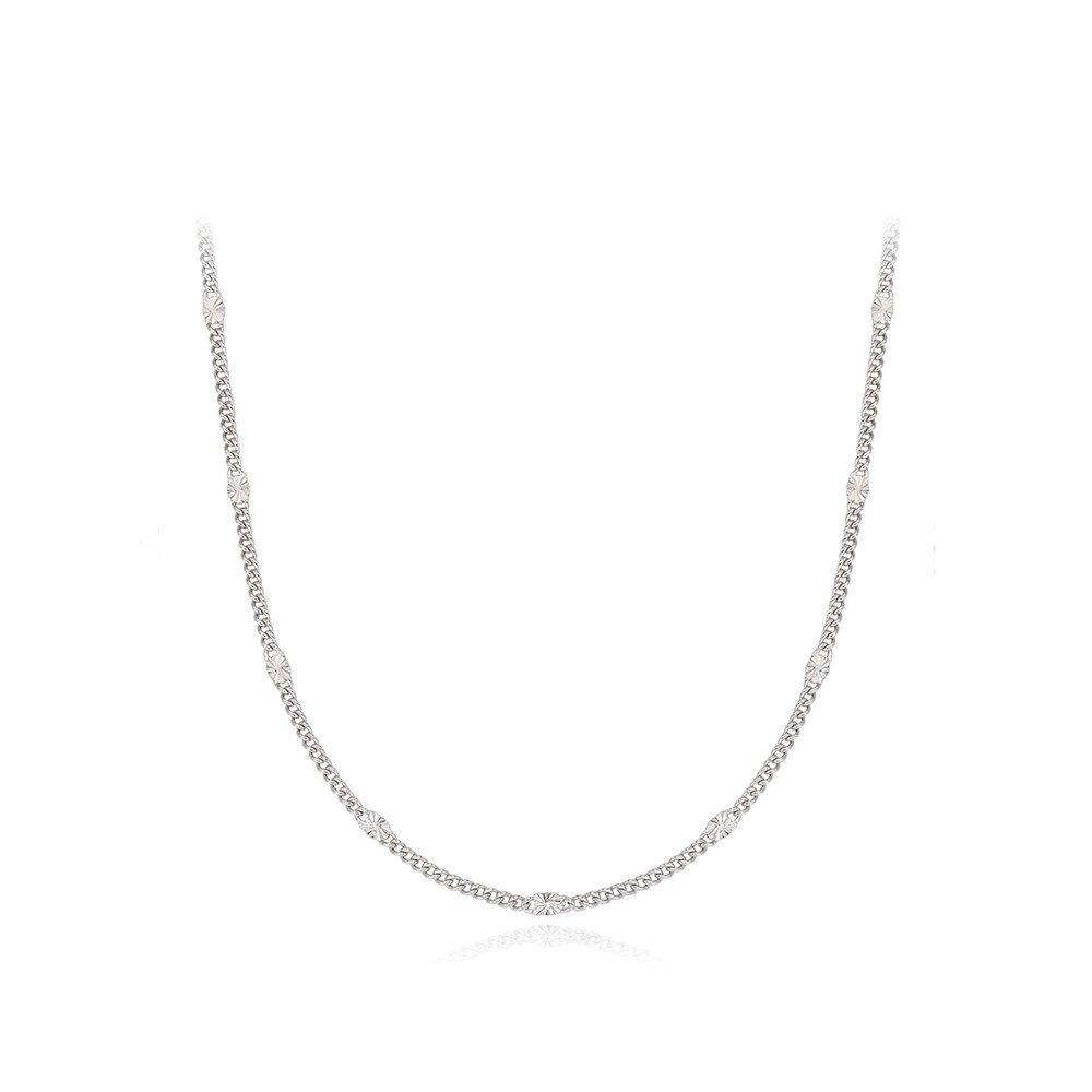 [Stonehenge]] Silver Choker Layered Necklace Sc25B09E