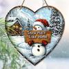 Christmas Decoration Sign,indoor Hanging decorations,2D Flat Wooden Products with Snowman pattern,Christmas Gifts for Friends and Family