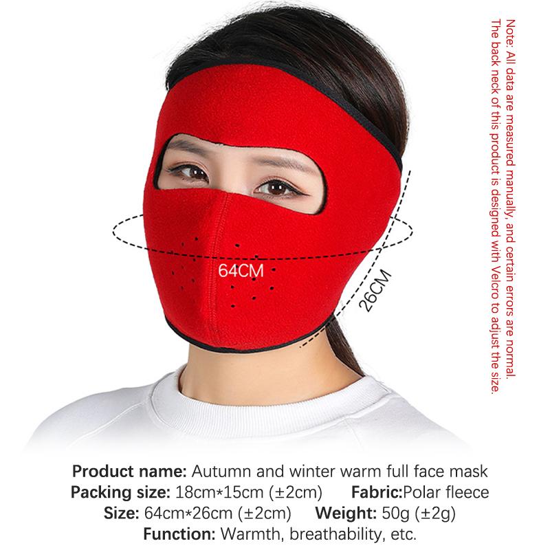 Winter Outdoor Face Shield Forehead Protector Mask Riding Warm Cold Sports Mask Warm Mask Motorcycle Bike