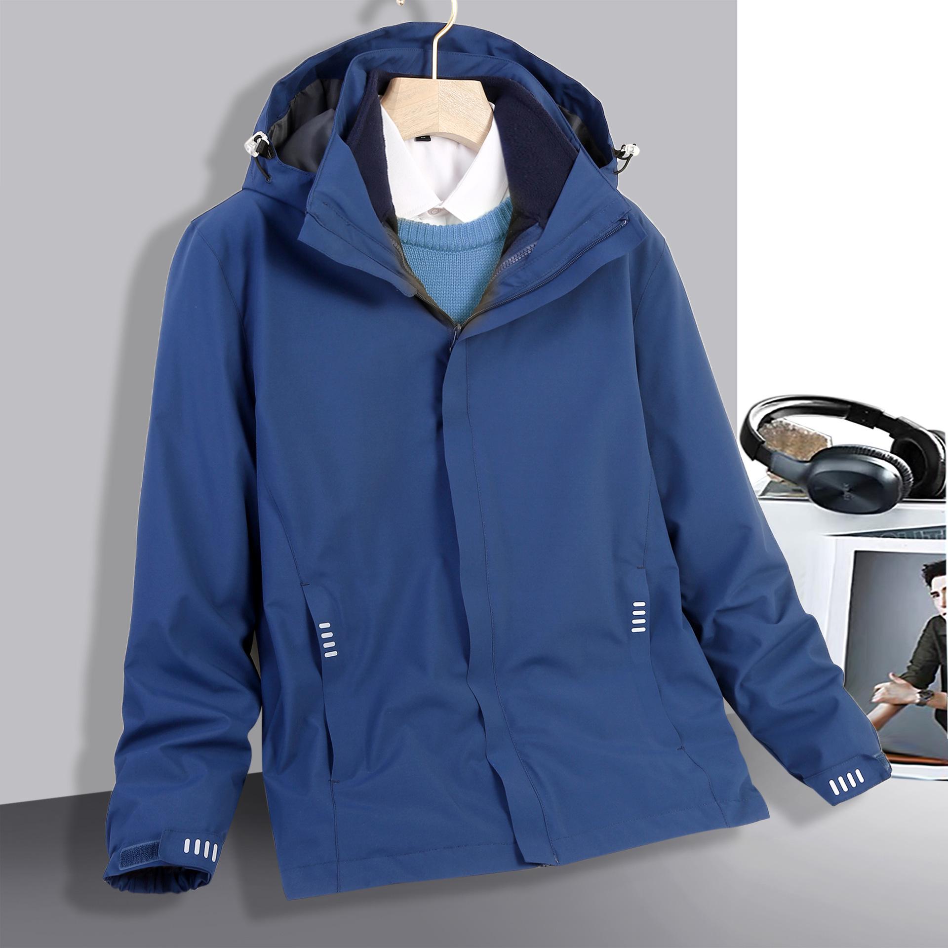 

Unisex Windproof & Warm Two-Piece Mountaineering Suit with Logo Extra Large
