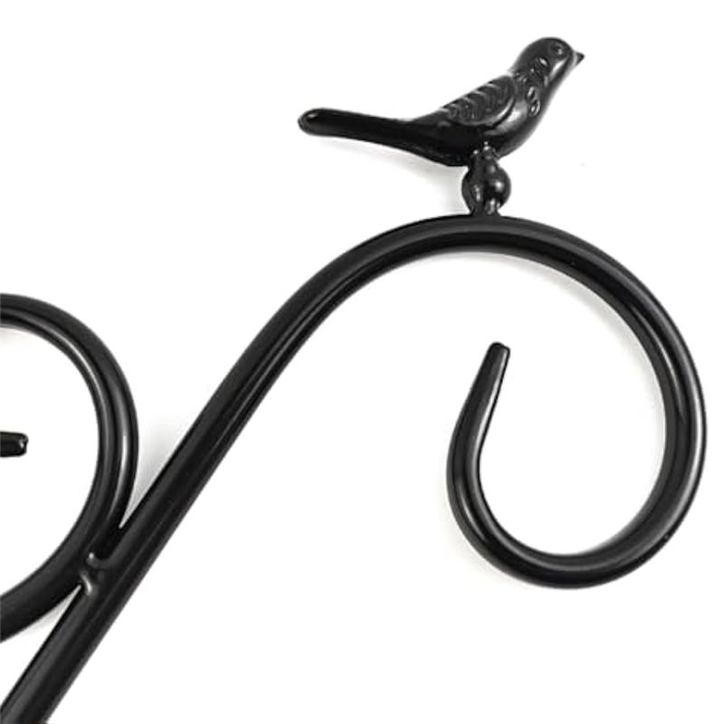 Good-Wall Hanging Plant Bracket, Retro Iron Metal Wall Lantern Wall Hanger For Hanging Plant Flower Bird Feeder