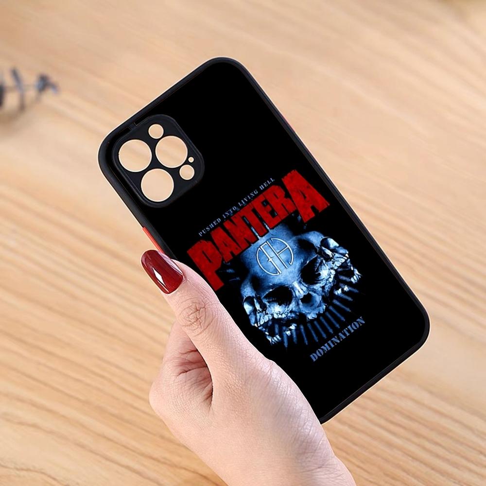 Pantera Cowboys From Hell Phone Case Black Matte for iPhone 15ProMax 13 12 11 14 Pro Max Mini 8 7 Plus SE2020 XS Max X XR Cover