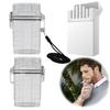 Transparent Cigarette Display Box Waterproof Cigarette Holder Box Flip Open with Hanging Rope for Men Women Smoking Nice Gift