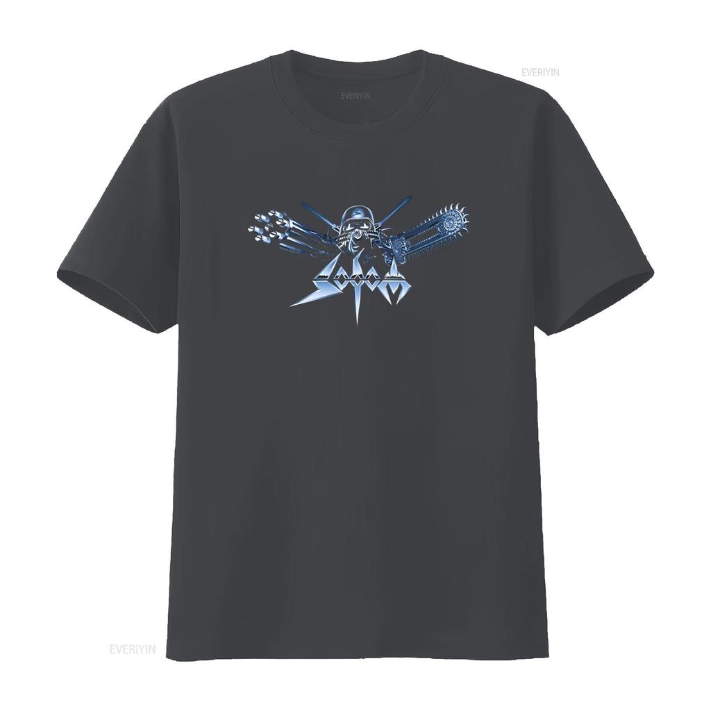Sodom Knarrenheinz Logo T Shirt for Men Heavy Metal Band Design High Quality Print Vintage Washed Stretched