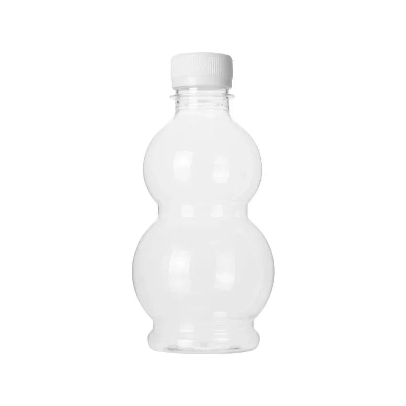 Kawaii Cat Water Bottles for Milk Tea Coffee Juice Portable Drinking Cup Home Transparent Juicing Beverage Drink Bottle BPA Free