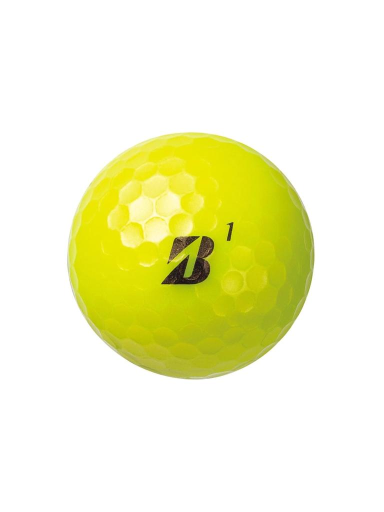 Bridgestone Golfbälle TOUR B JGR Gelb 2 Dutzend (24 Bälle) Modell 2023, Original-Taschentuch im Lieferumfang enthalten