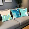 Vintage Maritime Surfing Beach Pillow Case Fashion Square Pillowcase Bedroom Sofa Room Ins Decoration Leisure