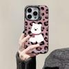 The new leopard print puppy is suitable for iphone17 mobile phone case Apple 15promax/14 anti-drop 13pro16 cute