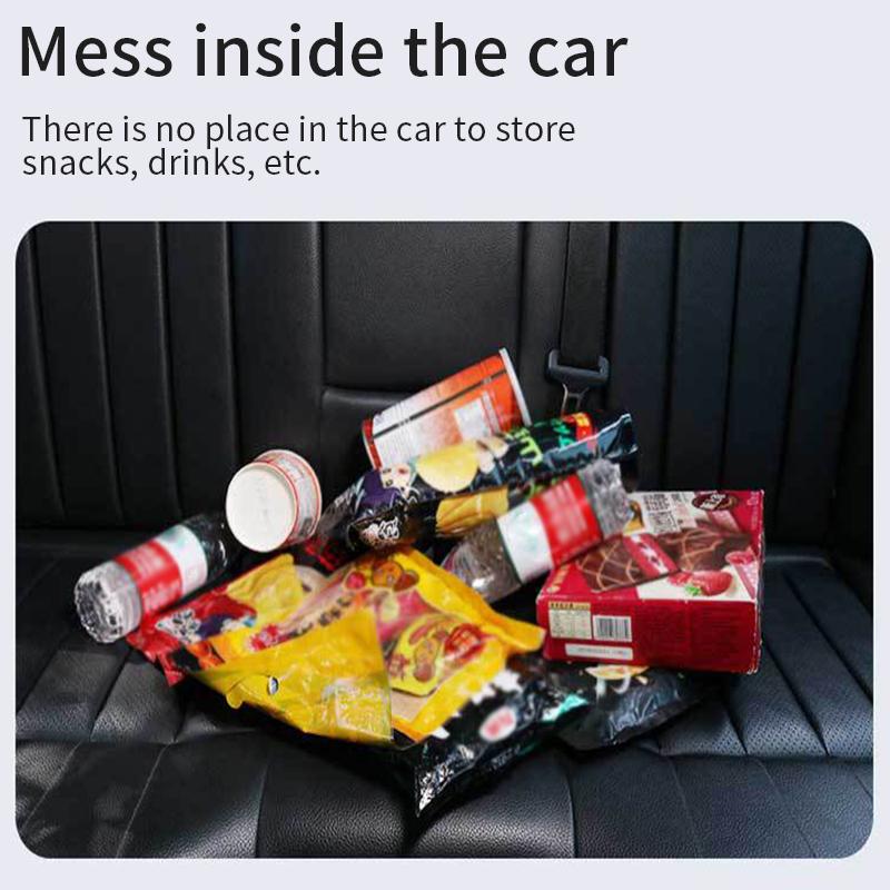 SEAMETAL Car Handbag Holder Pu Leather Car Storage Bag Interior Auto Seat Middle Box Seat Back Hanger Hanging Pocket Organizers