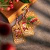 50pcs Party Cards Xmas Decoration Kraft Paper Gift Wrapping Christmas Labels Kraft Tag Hang Tags