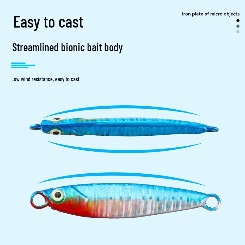 Mini Micro Metal Jig Lure: Stream Bait for Trout, Chub, Whitefish, Tilapia