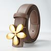 New Belt Women's Dress for Women with Smooth Buckle Belt Skirt Strap Decoration Versatile Women's Thin Belt