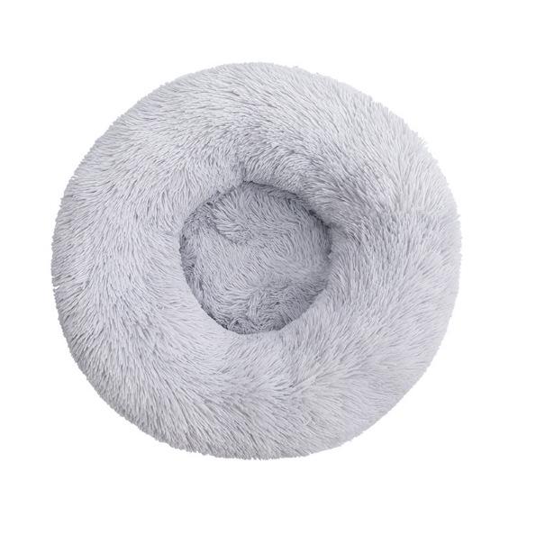 Round Plush Cat & Dog Bed – All-Season Warmth, Multi-Size Options for Small & Medium Pets