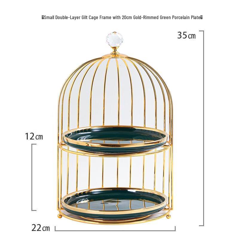 HANDUNYOU Birdcage English Afternoon Tea Dessert Stand
