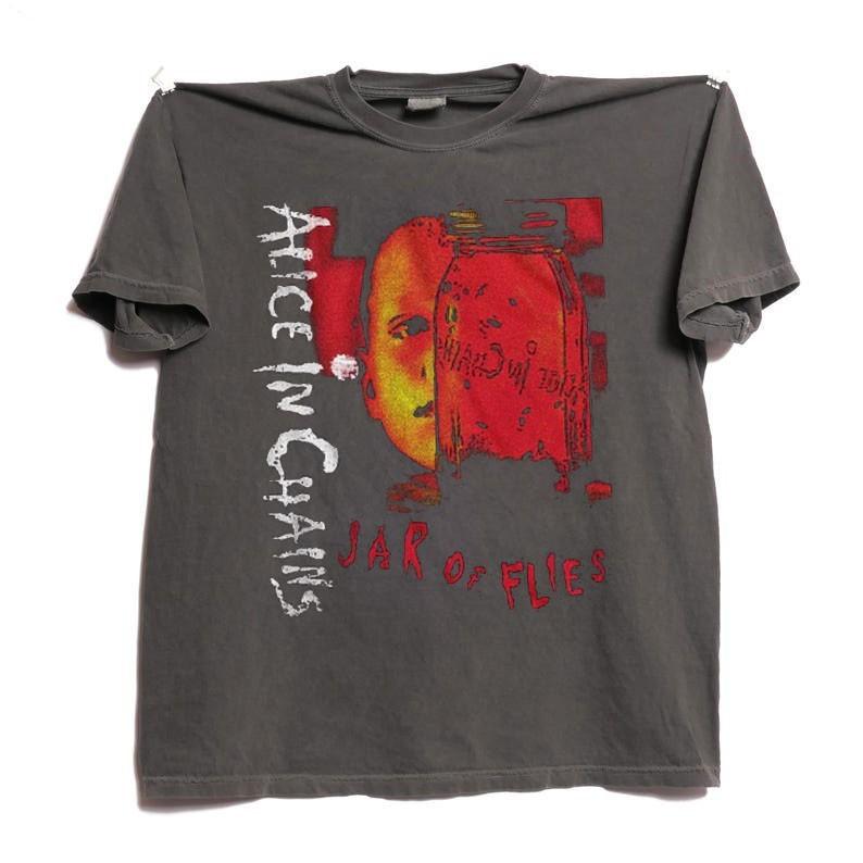 Alice In Chains Jar Of Flies album charcoal t-shirt QT7782 L