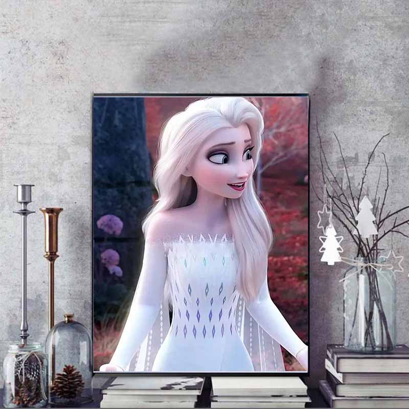 Disney Diamond Painting Elsas Classic Look From Frozen  5D Diamond Painting Art Embroidery Cross Stitch Room Decoration