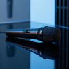 Wired Dynamic Microphone with Holder for Home Karaoke, Live Streaming, and Conferences (Model SJY-M08)