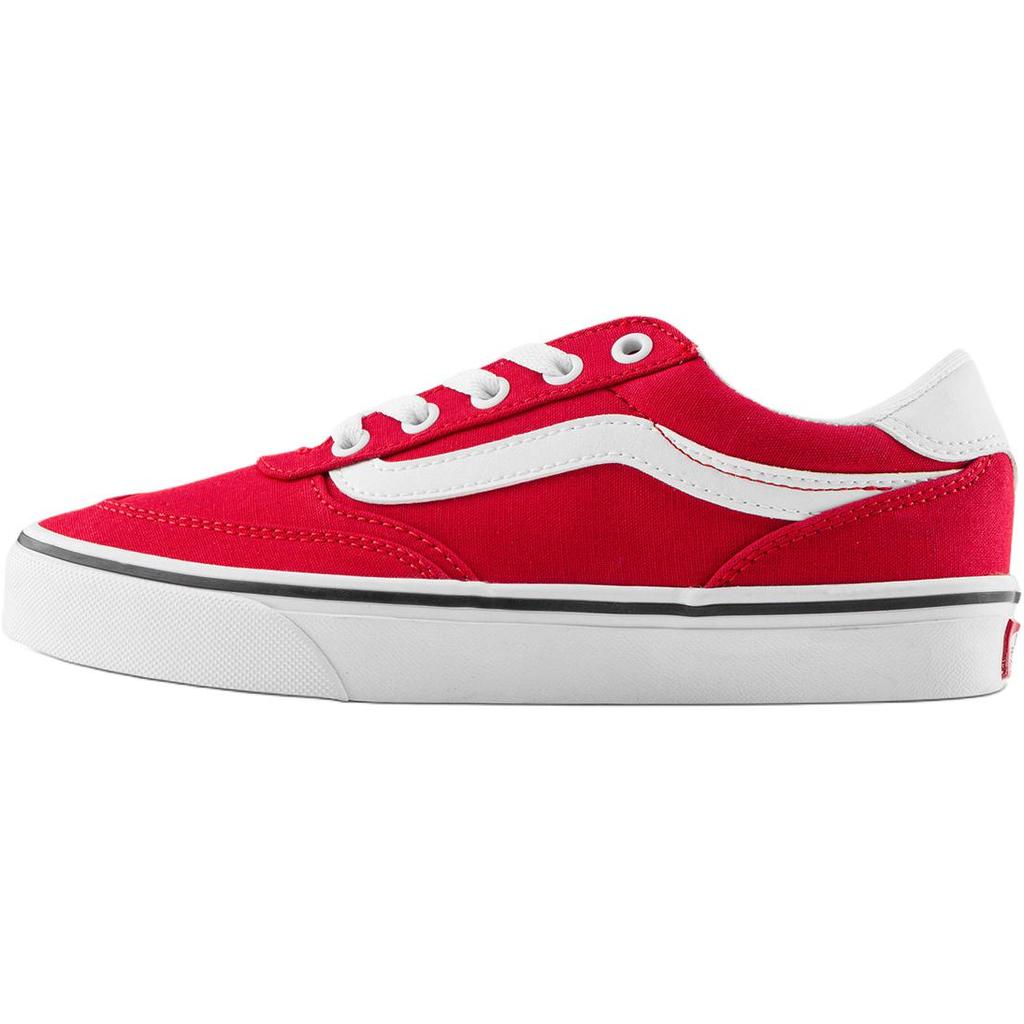 Vans Brooklyn LS Women's Low Top Canvas Sneakers Red VN000EBSGH3