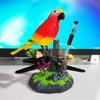 Simulation Electric Birds Toys, Desk Chirping Birds with Pen Holder, Decorative Realistic Pet Bird for School Bedroom Living Room
