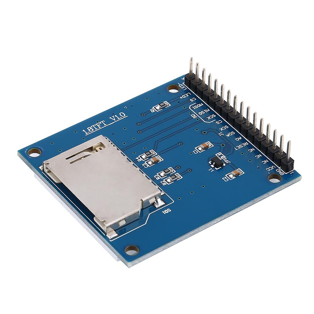 1.8 Inch TFT Serious Color LCD Display Module with PCB SD Socket Compatible with 1602 Interface