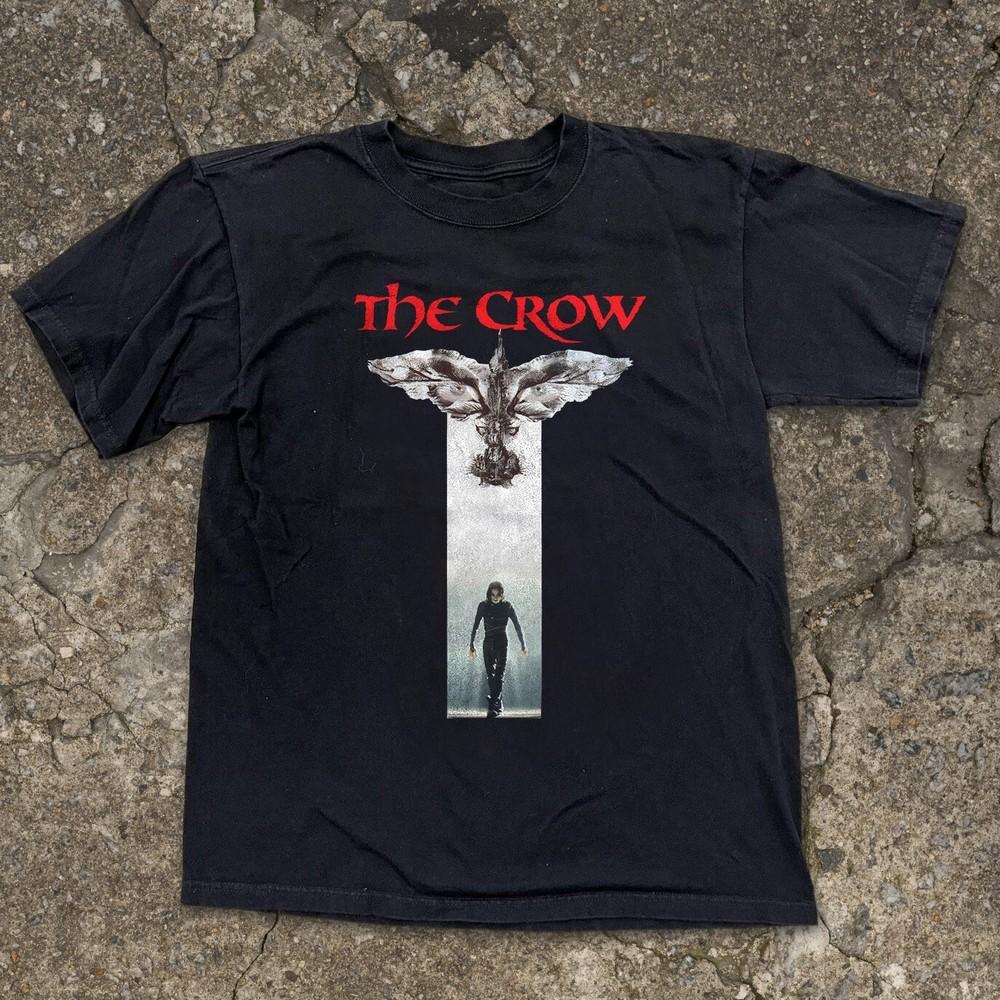 Фильм Ворон Черная Унисекс Черная Футболка Размер S-5XL Унисекс Футболка XL
