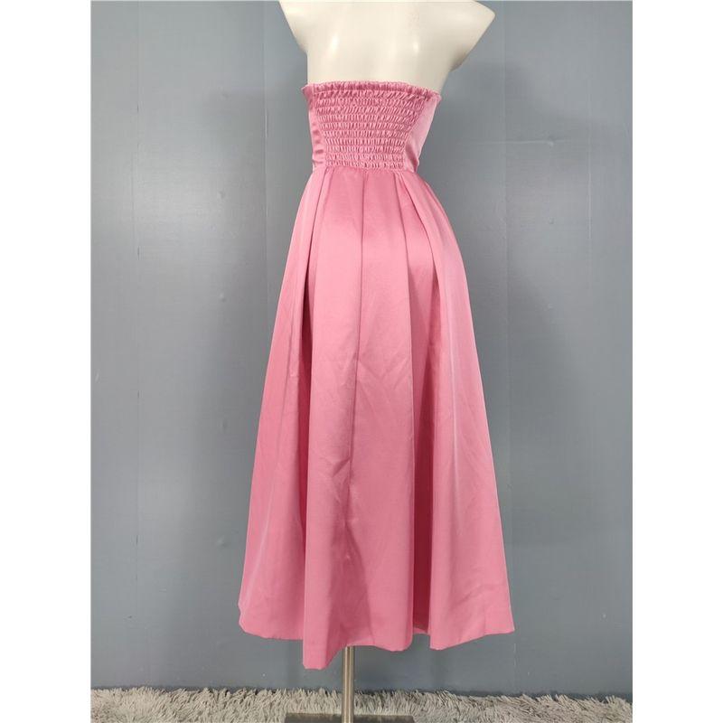 Export Single H Home Summer New Arrival Chest-Wrapped Elegant Lady off-Shoulder Easiest for Match Elegant Banquet Waist-Tight Female Dress