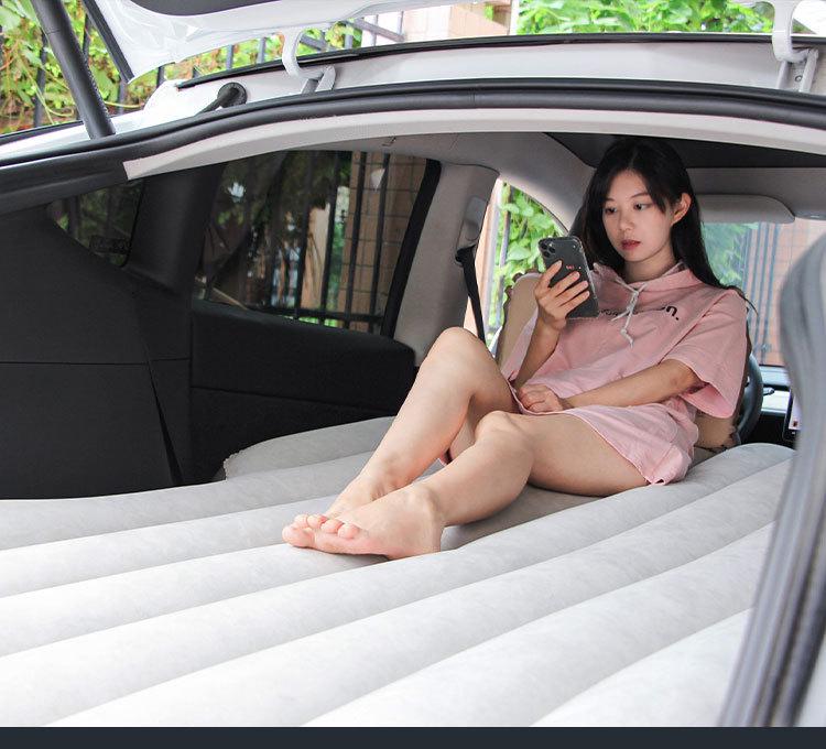 Uncle Snail Tesla Model Y Inflatable Car Mattress - Automatic Camping Travel Air Bed Sleeping Pad
