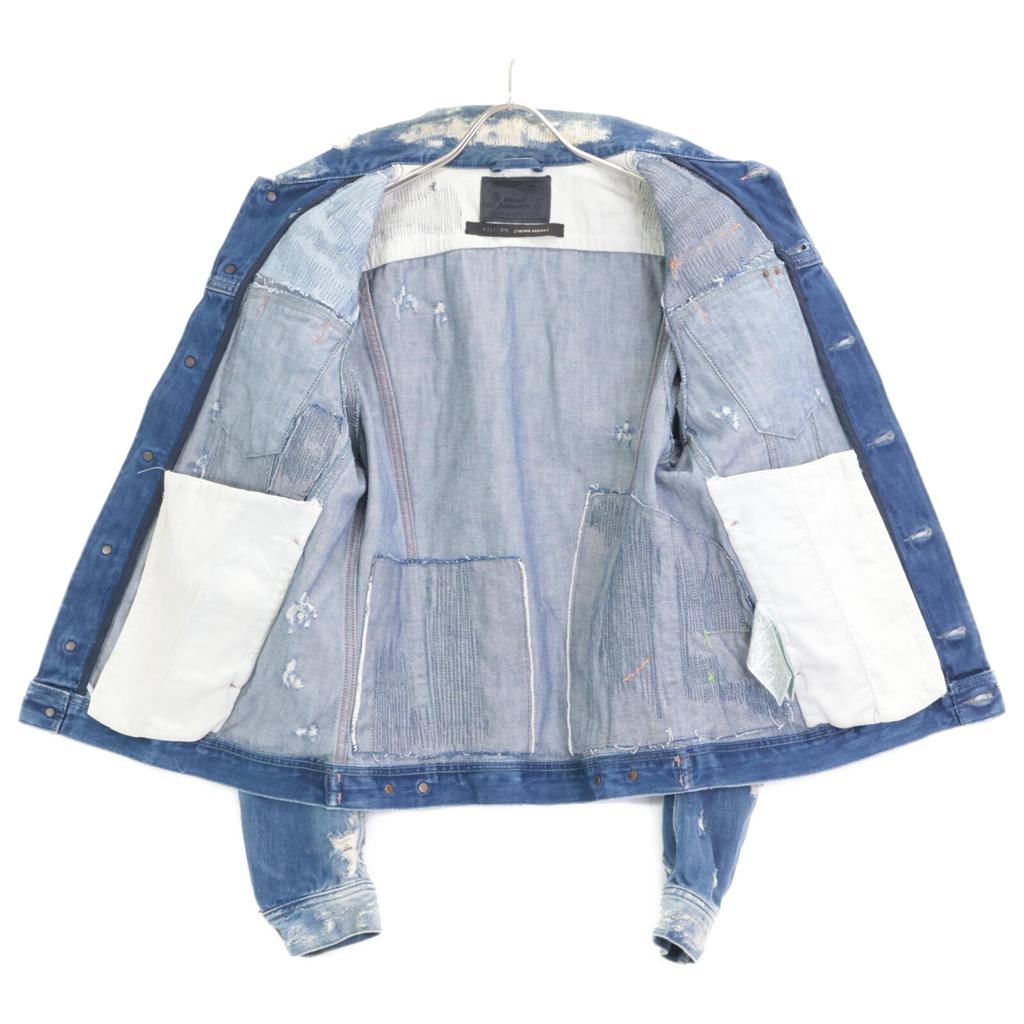 DIESEL [Domestically Authorized] ELSHAR Distressed Denim, Limited to 978 Pieces Jacket M blueUsed