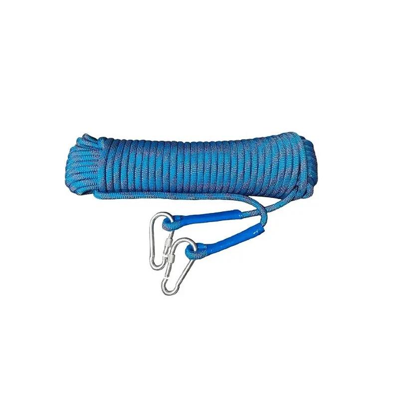 10M/20M/30M Outdoor Safety Rope Rock Climbing Rope Blue Clothesline Safety Life Rope for Fire Rescue Safety Escape Tree Climbing