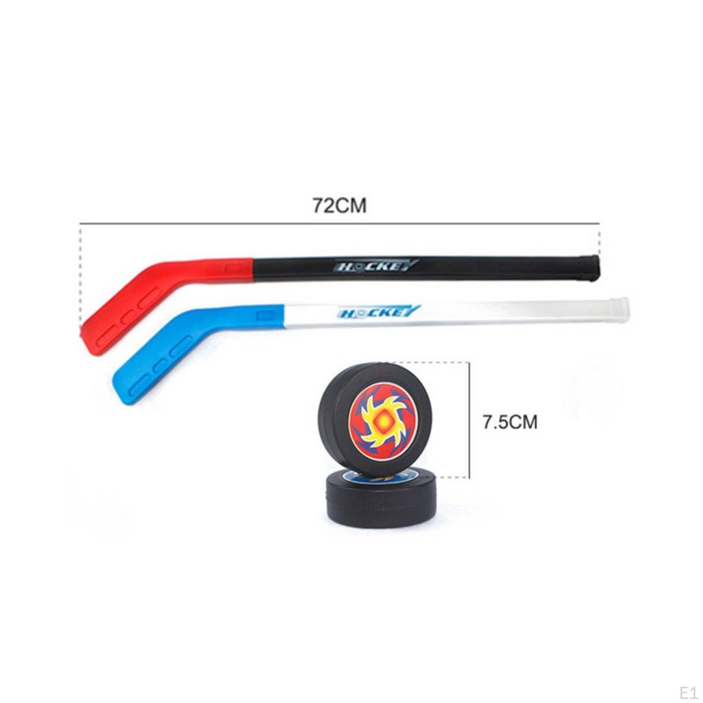 Children's Hockey Toy Angled Shape Puck Piece Curved Handle