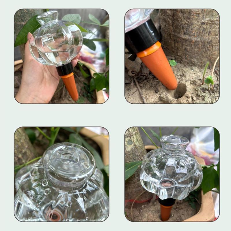 Transparent Lantern-Shaped Automatic Watering Device For Potted Plants, Automatic Drip Irrigation And Watering