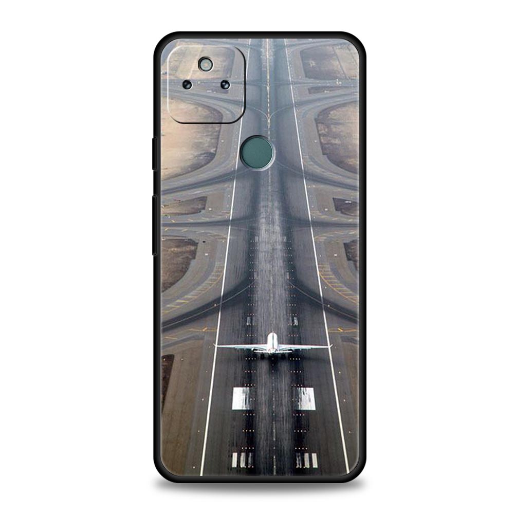 Travel-Nspired Airplane Route Phone Case Cover for Google Pixel 10 9 8 7 6 9A 8A 7A 6A Pro Shockproof Soft TPU 9 Pro XL Shell