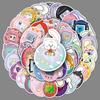 50pcs Cute Cartoon Pet Stickers for Water Bottles & Phones