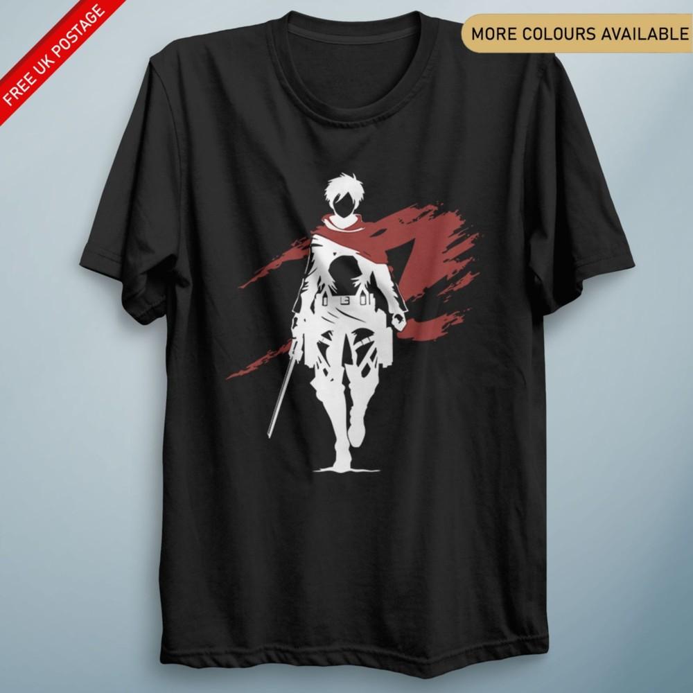Eren Shadow AOT T Shirt Attack Anime Inspired Unisex Cosplay Top Gift Tee