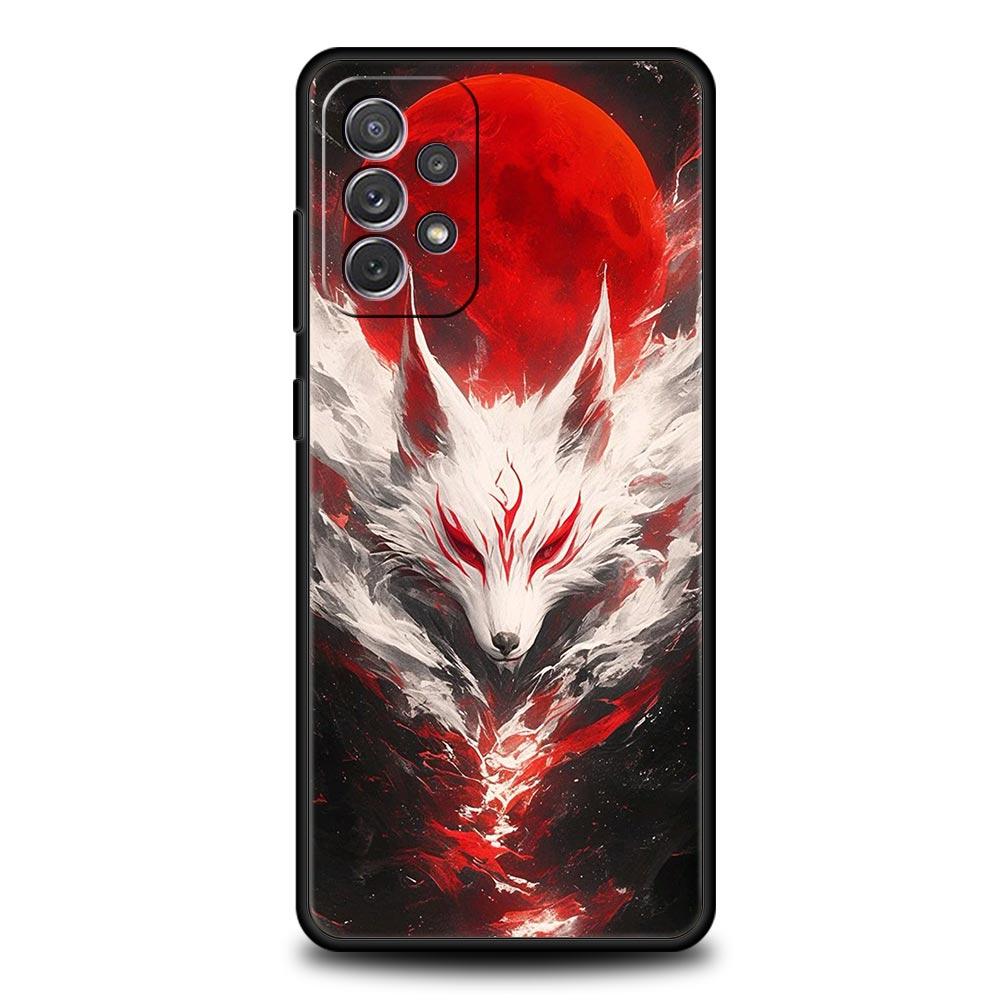 Red Fox Phone Case for Samsung Galaxy A55 A35 A17 A07 A15 A13 A25 A51 A71 A72 A73 A32 A52 A52S A41 5G Soft TPU Shell Fundas Capa
