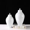 Ceramic General's Jar Flower Vase Sealed Storage Tank Ginger Jar Porcelain Handicrafts Retro Yellow Chinese Bottle
