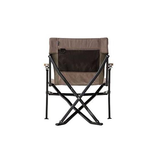 Snow Peak Low Chair 30 Short Compact Backrest Comfortable Camping Climbing Outdoor Disaster Preparedness Gray LV-093GY
