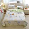 Floral Rainbow Pattern Quilt 100% Cotton Skin-friendly Comfortable Flowers Print Air Conditioning Quilt for Kids Teens Adults
