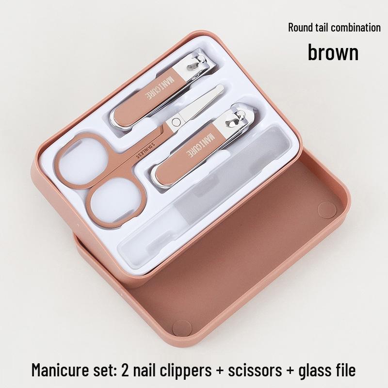 

Premium 4-Piece Nail Clipper Set with File - Sharp Manicure & Pedicure Tools Standard