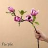Artistic Plastic Magnolia Flower Decorative Centerpiece Dining Table Entryway Living Room Home Decoration
